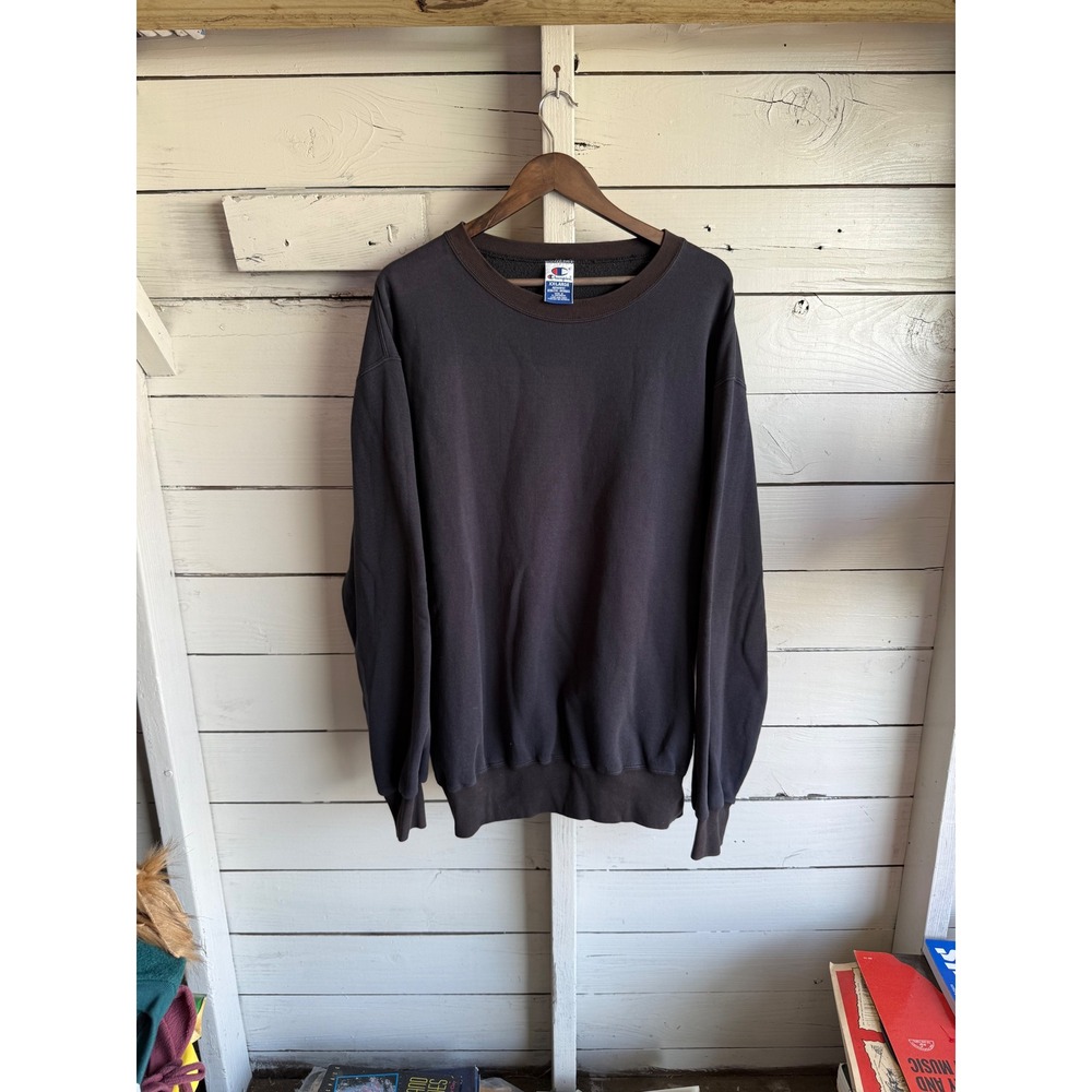 Champion Authentic Athletic Apparel Crewneck Sweatshirt Faded Black XXL